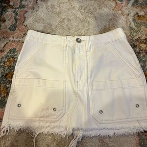Free People mini jean skirt